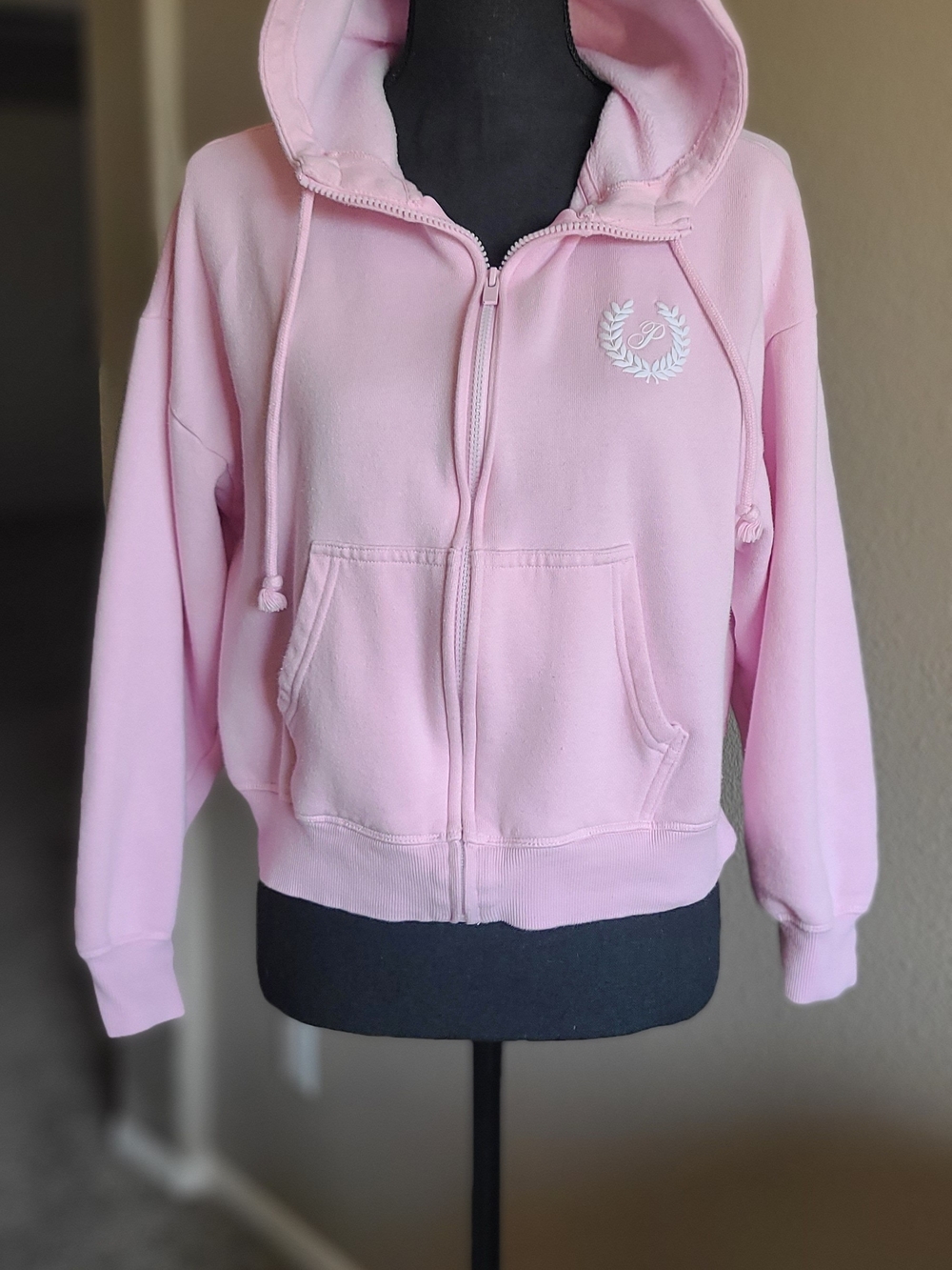 PINK Victoria's Secret Light Pink Zip-Up Hoodie